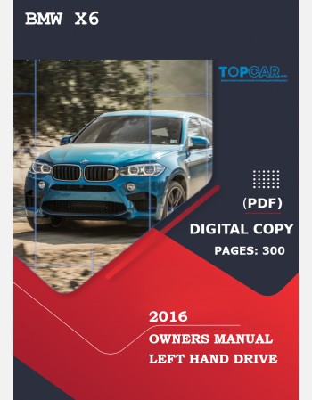 bmw x6 2016 owners manual